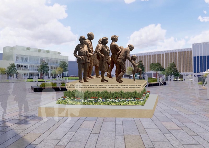 Main image for Covid tribute announced for town centre