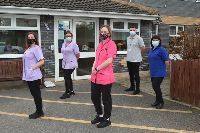 Main image for Defib fundraiser stepped up by care home’s staff