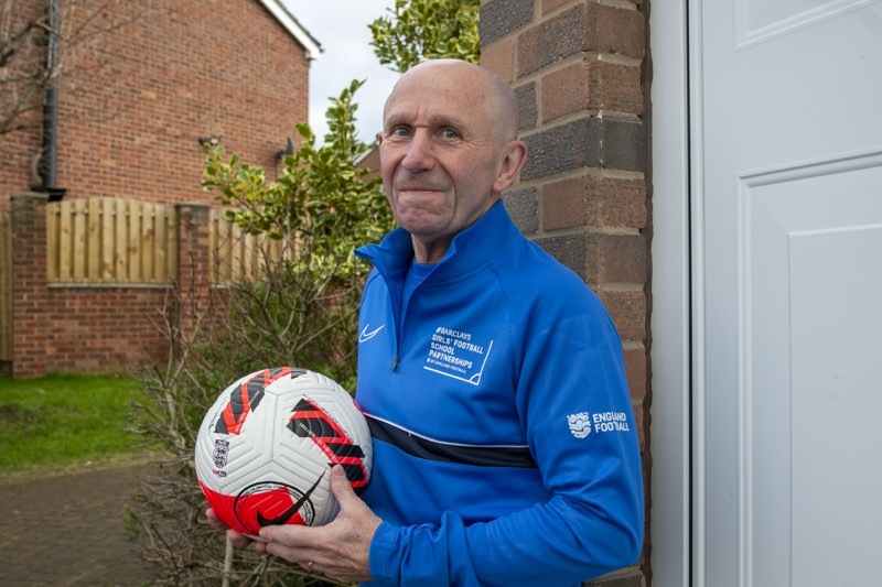 In Charge: Steve Gates who champions female soccer in Barnsley. Picture Shaun Colborn PD091823