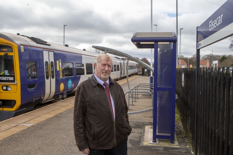 Railroad Problems: Transport police have been notified of anti- social behaviour that could spell tragedy along a stretch of line from elsecar according to Coun Tim Shepherd. Picture Shaun Colborn PD091910