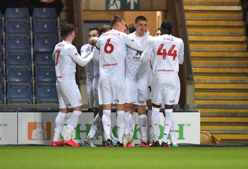 Main image for Duo get first goals in away win.