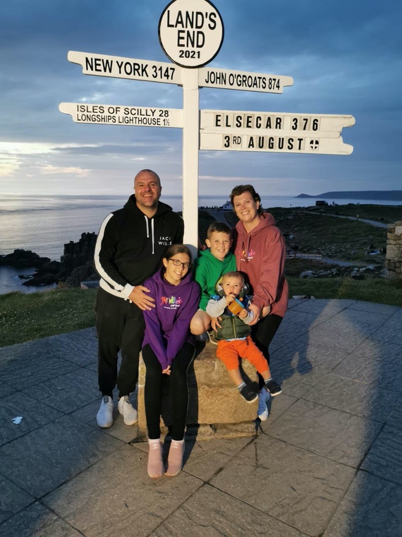 HEARTBREAKING: Sarah and Steve with Evodie, Arthur and Jacob.