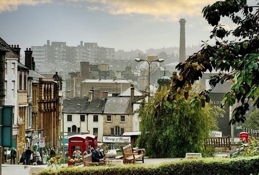 A view down Market Hill in 1978.