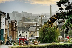 A view down Market Hill in 1978.