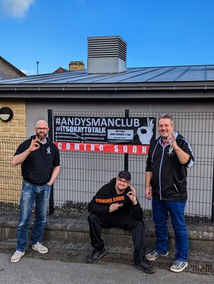 Steve Fox, Colin Jones and Dean Rowe at Wombwell Library where new Andy’s Man Club sessions will be held.