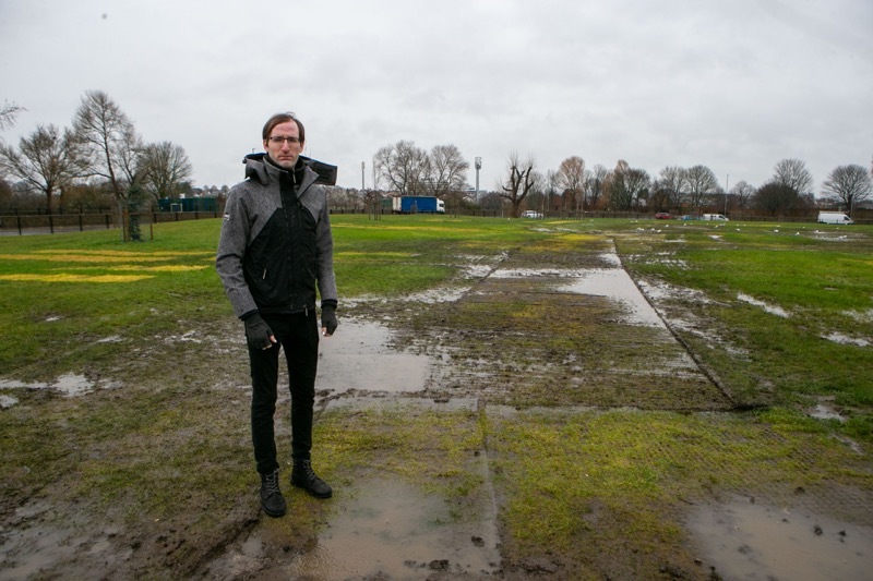 FAIRGROUND DISTRACTION: Penny pie park was left in tatters according to Coun Will Fielding, following the recent fair held there. Picture Shauin Colborn PD092929