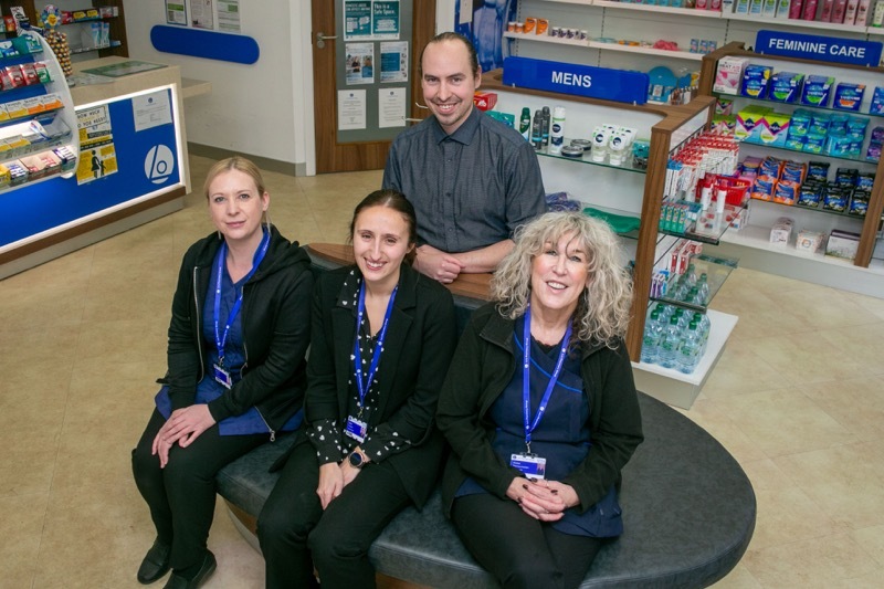 PHARMACY BOOST: Staff at Lo’s.