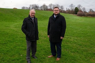 GREEN SPACES: Coun James Higginbottom and Coun Robin Franklin. Picture Shaun Colborn PD092871