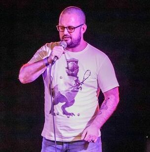 Organiser and comedian Mark Spencer.