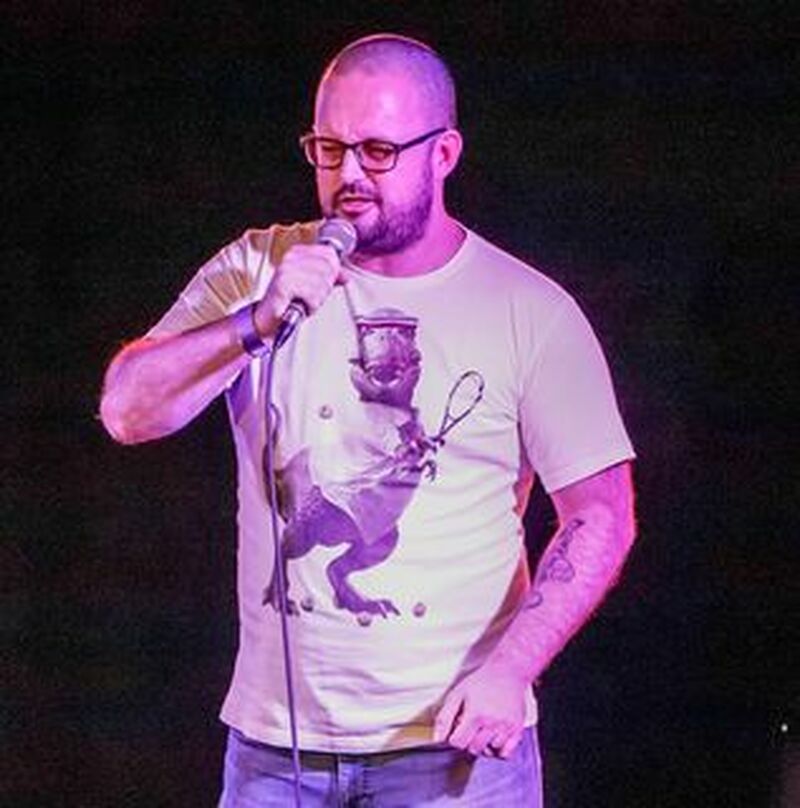 Organiser and comedian Mark Spencer.