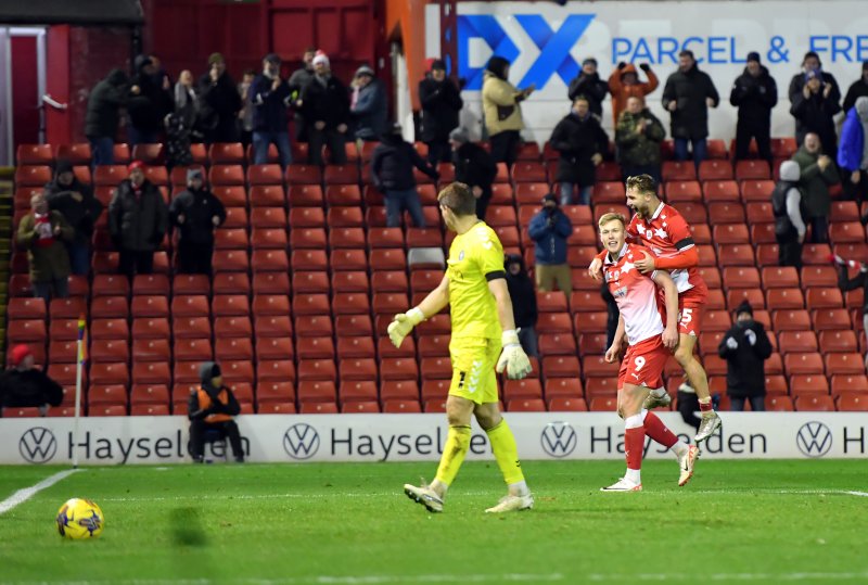 Sam Cosgrove celebrates his winner in November