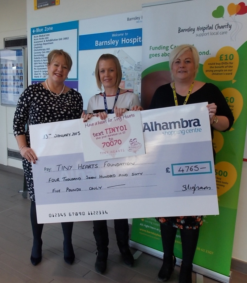 Main image for Shopping centre hands over thousands after fundraising campaign
