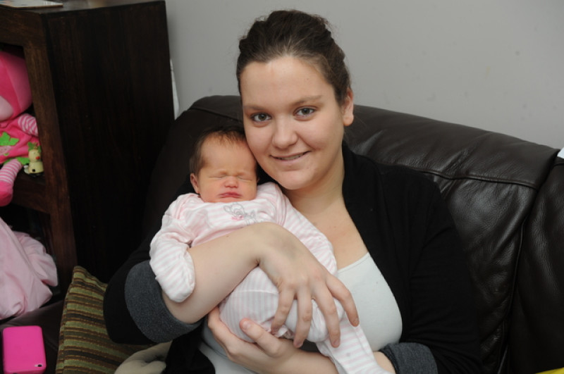 Main image for Evangeline arrives as Barnsley's first New Year baby