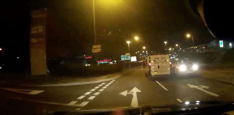 Main image for VIDEO: Motorist almost takes turn for the worse...