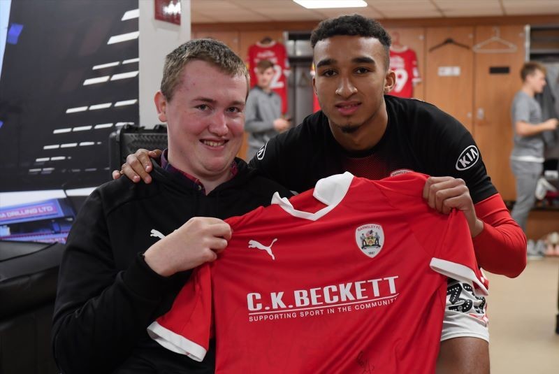 Main image for Football stars inspire fan to find his feet