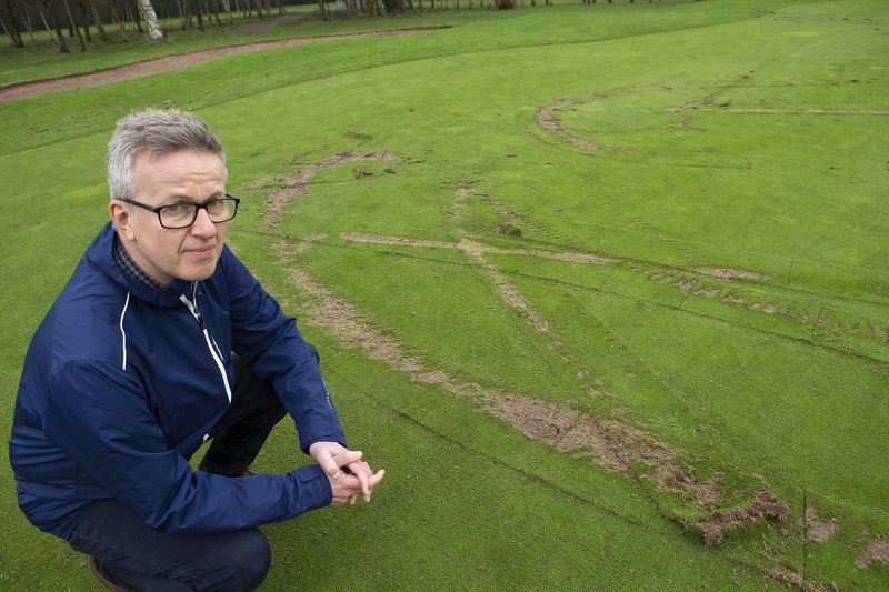 Main image for Quad-riding yobs cause chaos at golf club