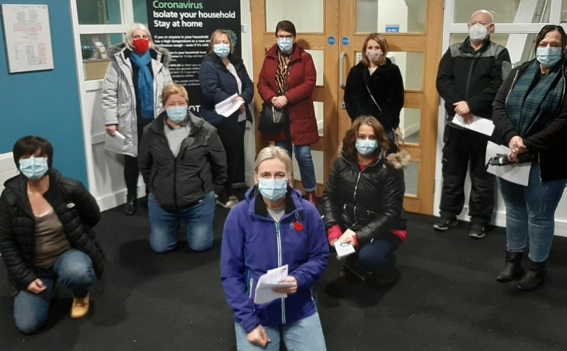 Main image for Care home’s staff become first in town to have vaccine