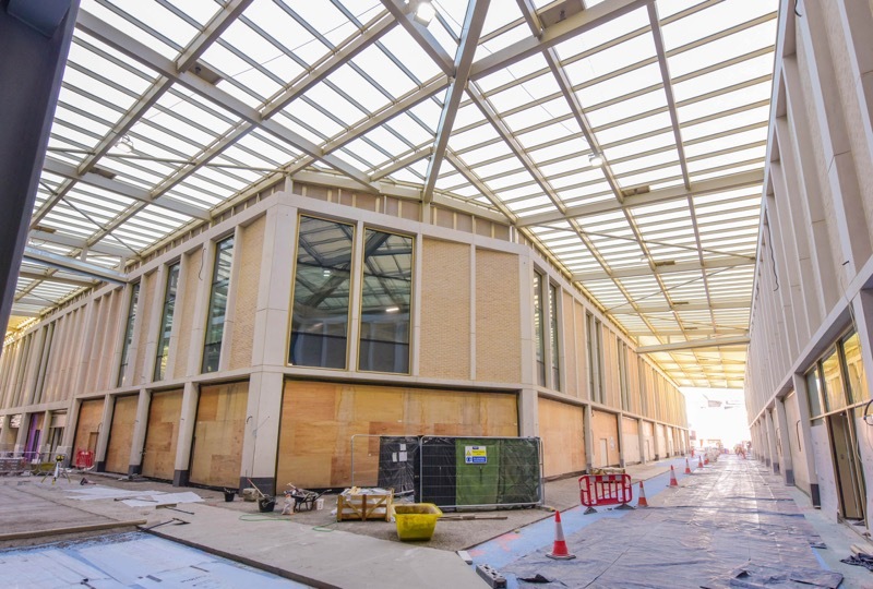 Main image for Milestone reached in town centre Glass Works development