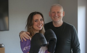 Main image for Daughter laces up boxing gloves for dad’s fundraiser