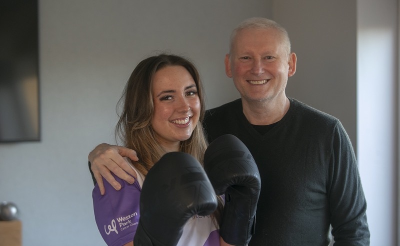 Main image for Daughter laces up boxing gloves for dad’s fundraiser