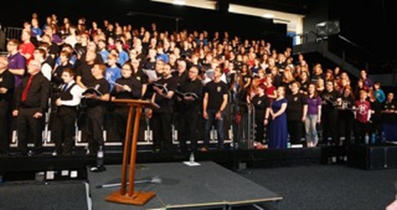VOICE OF YOUTH: Barnsley Youth Choir soloist Zoe Aradipioti pictured in rehearsals for Saturday’s BYC tenth annivsary fesitval performance at the Metrodome. Pictures: Wes Hobson.  PD087388.