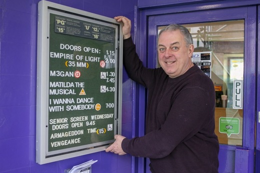 Nominated: Rob Younger and his parkway cinema. Picture Shaun Colborn PD091821