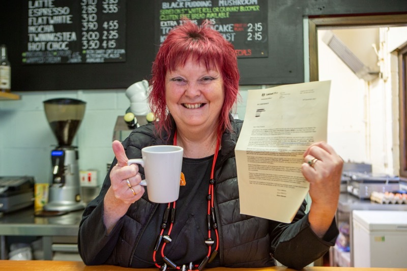 BEM MEDAL: Cheryl Sanderson who  has been awarded a British Empire Medal for services to the cancer choir. Picture Shaun Colborn PD092815