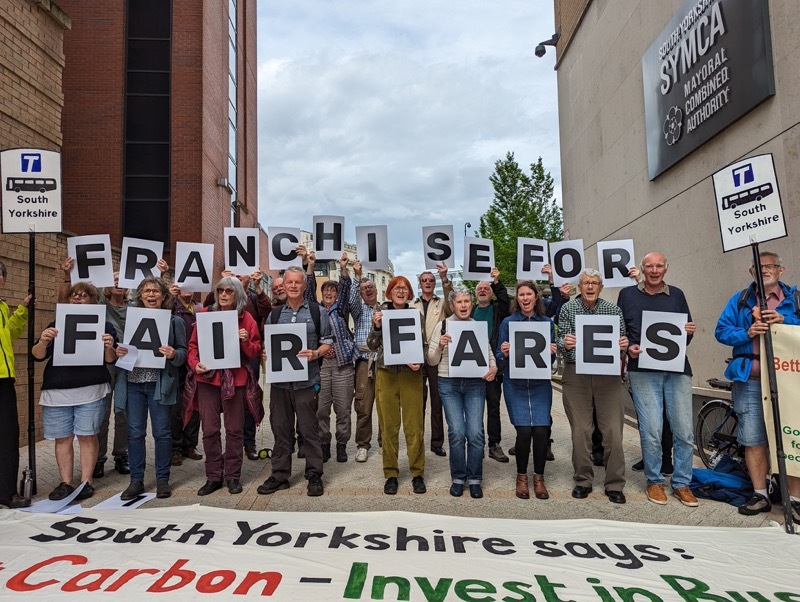CLEAR MESSAGE: Members of the Better Buses for South Yorkshire group have set their sights on ailing services being brought back into public ownership.