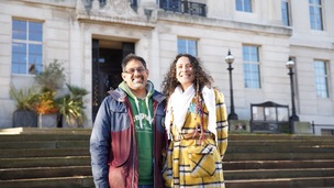 LEADER READY: Candidates Katrina Tia Charles and Kab Nepal. Picture: Scott Firth.