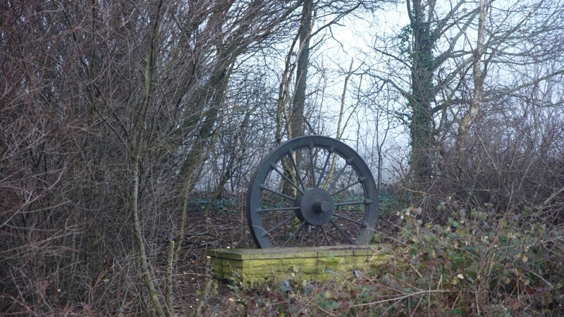 ON SHOW: The shrubbery around the wheel has now been removed.