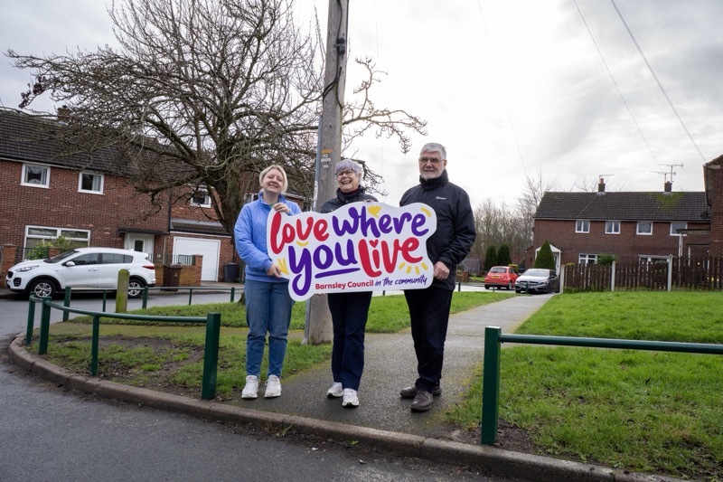 LOVE WHERE YOU LIVE: Old Town ward’s Couns Phil Lofts and Jo Newing with project manager Maddison Brown.