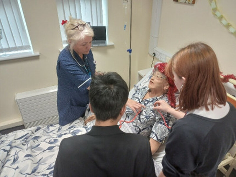 INTERACTIVE: Pupils had the chance to learn more about a career in nursing.