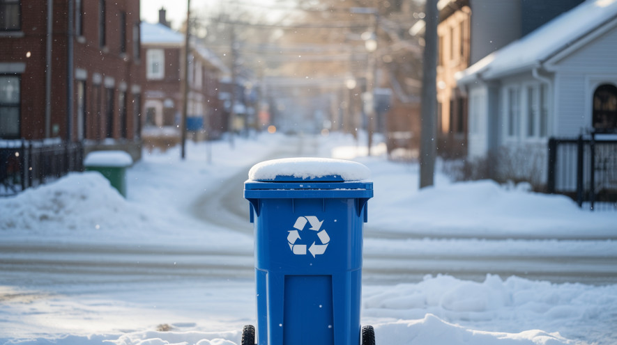 Main image for Blue bin collections suspended by council
