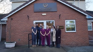 REOPENED: Pictured are owners Danielle Shimwell and Sara Greenwood alongside newly-appointed manager Lynsey Walker, Sam Wagstaff, Julie Phillips, Daniel Danforth and Michael Hambleton, who all supported the successful renovation of the home. Picture: Scott Firth.