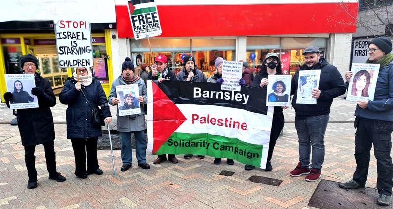 PROTEST: Supporters in Barnsley are calling for her release.