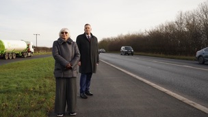 SPEED REDUCTION: Couns Pauline Markham and Kevin Osborne.