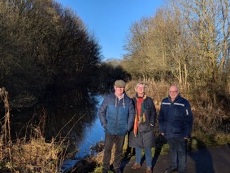 RESTORATION CAMPAIGN: Vin English with Couns Janine Moyes and Martin O’Donoghue.