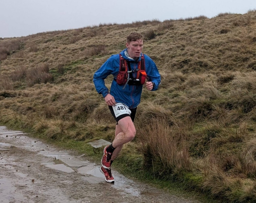 George Parr at the Stanbury Splash Fell Race.