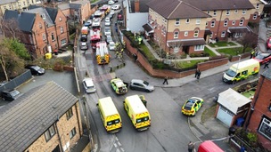BLAZE: Six fire eKeith Barracloiughngines and the emergency services were called to the area on Tuesday afternoon. Picture: Keith Barraclough.