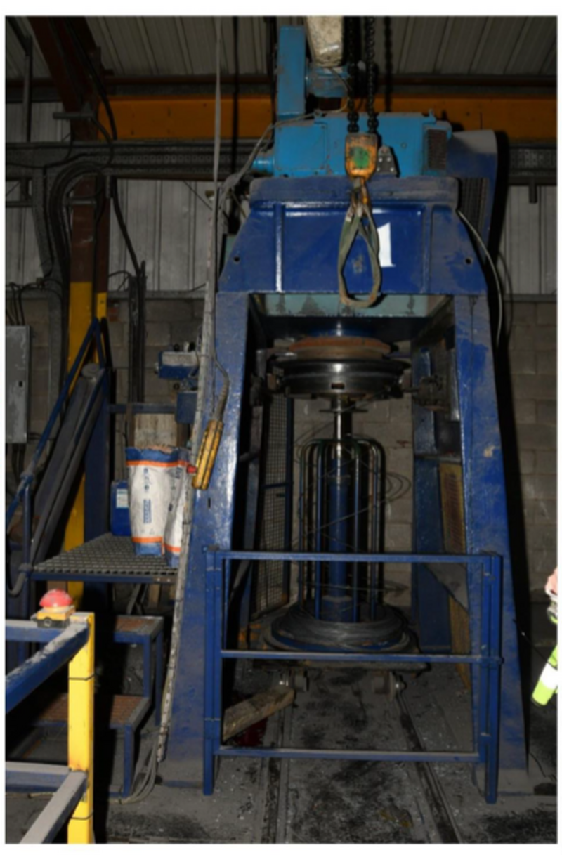 FATAL ACCIDENT: The wire machine at the Penistone firm which did not have any safety measures in place.