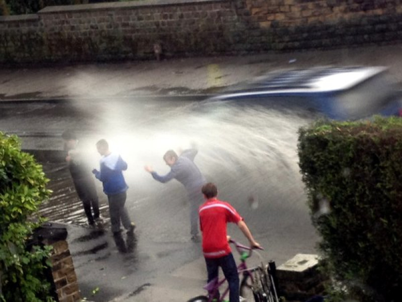 Main image for Barnsley hit by flash floods