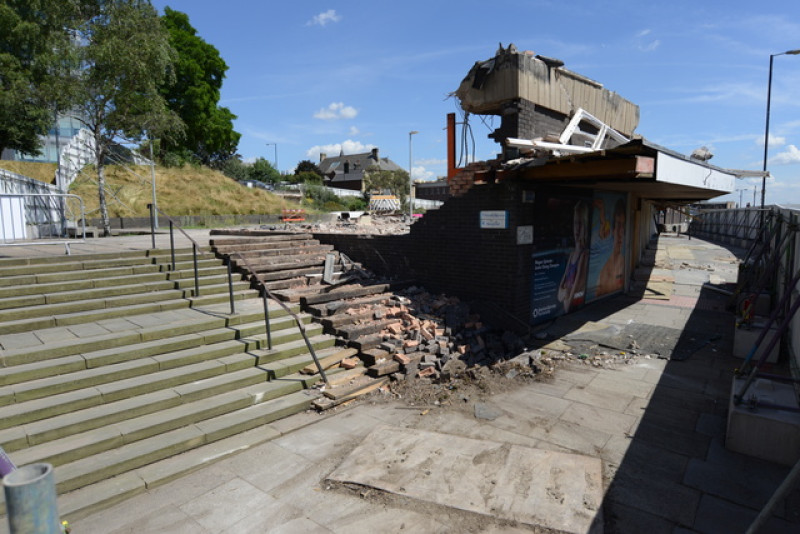 Main image for Library demolition - in pictures