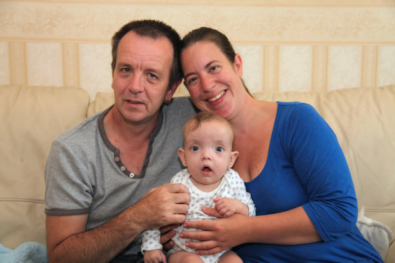 Main image for Baby Arron recovering from operation