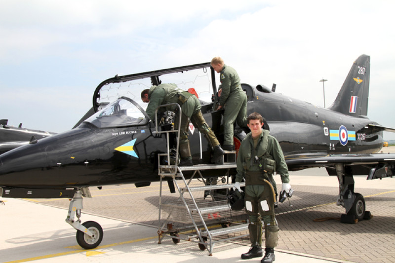 Main image for Air cadet has ride of his life