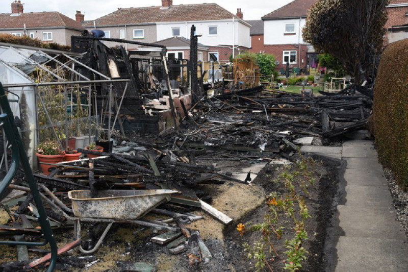 Main image for Neighbours rally after garden ravaged by blaze
