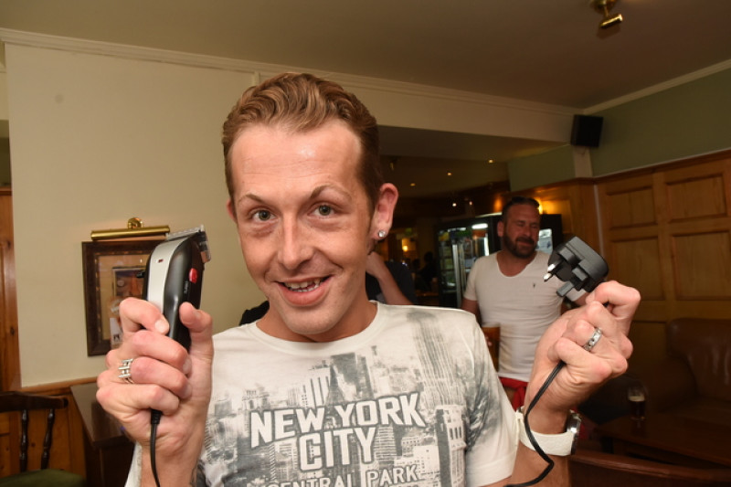 Main image for Ian's hair-raising stunt raises cash for charity