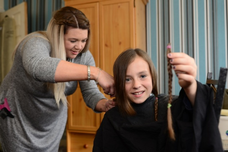 Main image for Local girl donates hair to charity