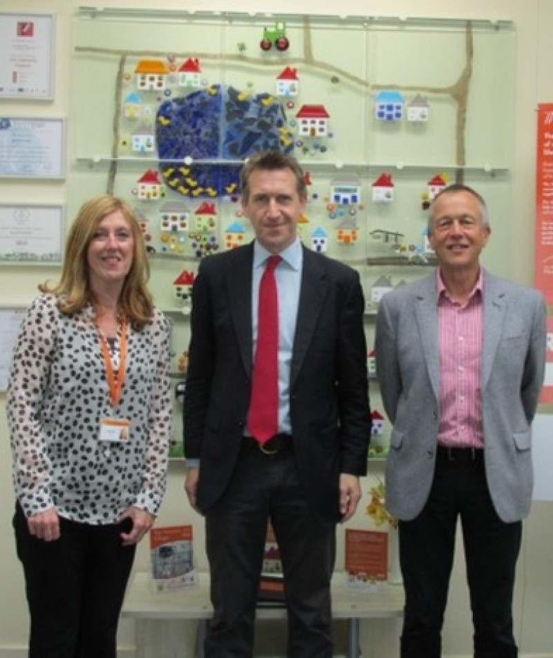 Main image for Dan Jarvis visits Hospice