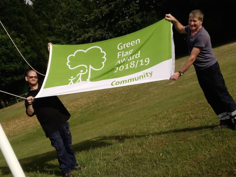 Main image for Staff ensure the flag’s kept flying at Elsecar