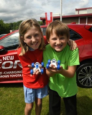 Pupils are a shining example for charity... Image